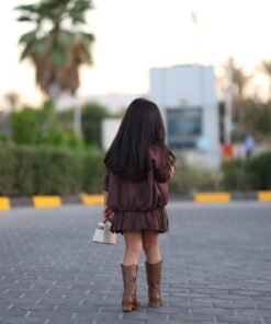 Alternative view of Suedette Fringe Set