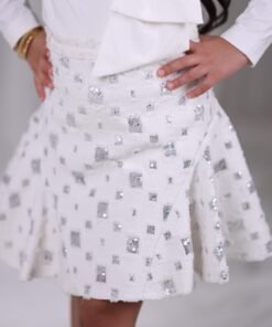 Alternative view of Silver Bow Set توب + تنوره